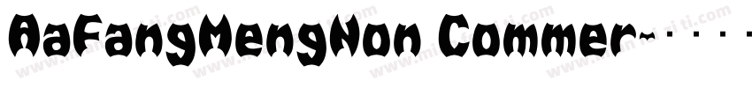 AaFangMengNon Commer字体转换